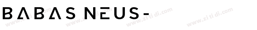 babas neus字体转换